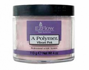 13137 EzFlow A - Polymer® Vibrant Pink Acrylic Powder, 113 г. - насыщенная ярко-розовая акриловая пу