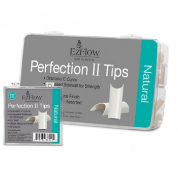 29000/2 Perfection II Nail Tips - Natural, 50 шт. - натуральные типсы № 2