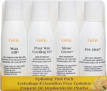 50520 GiGi Epilating Trial Pack -Дисплей со ср-ми : Wax Off (56 г.), Post Wax Cooling Gel (56 г.), P