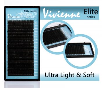 яяРесницы черные Vivienne Elite 0,15С+ х 8-12  (20 линий) 