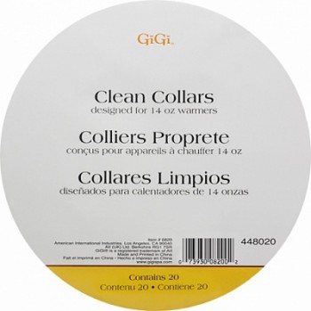 50740 GiGi Clean Collars 20 ct Бумажные воротнички на аппараты (на банки по 396 г)