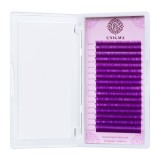 Цветные ресницы Enigma микс 0,10/D/8-13 mm "Фиолетовый" (16 линий)